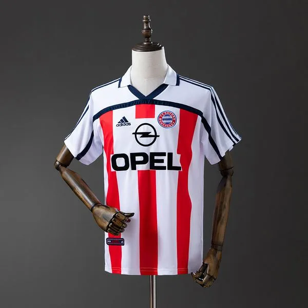Camiseta de fútbol Bayern Munich 2000/02 VISITANTE MANGA CORTA VERSION FAN